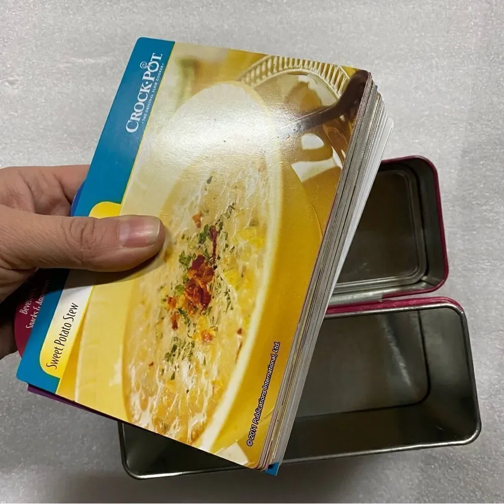 Crock Pot cards cookbook recipe